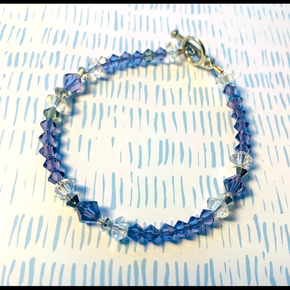 lavender swarovski bracelets
